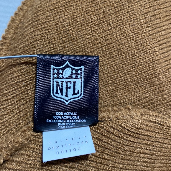 Men’s Baltimore Ravens Carhartt Brown NFL Beanie.  Adult One Size - Picture 8 of 8